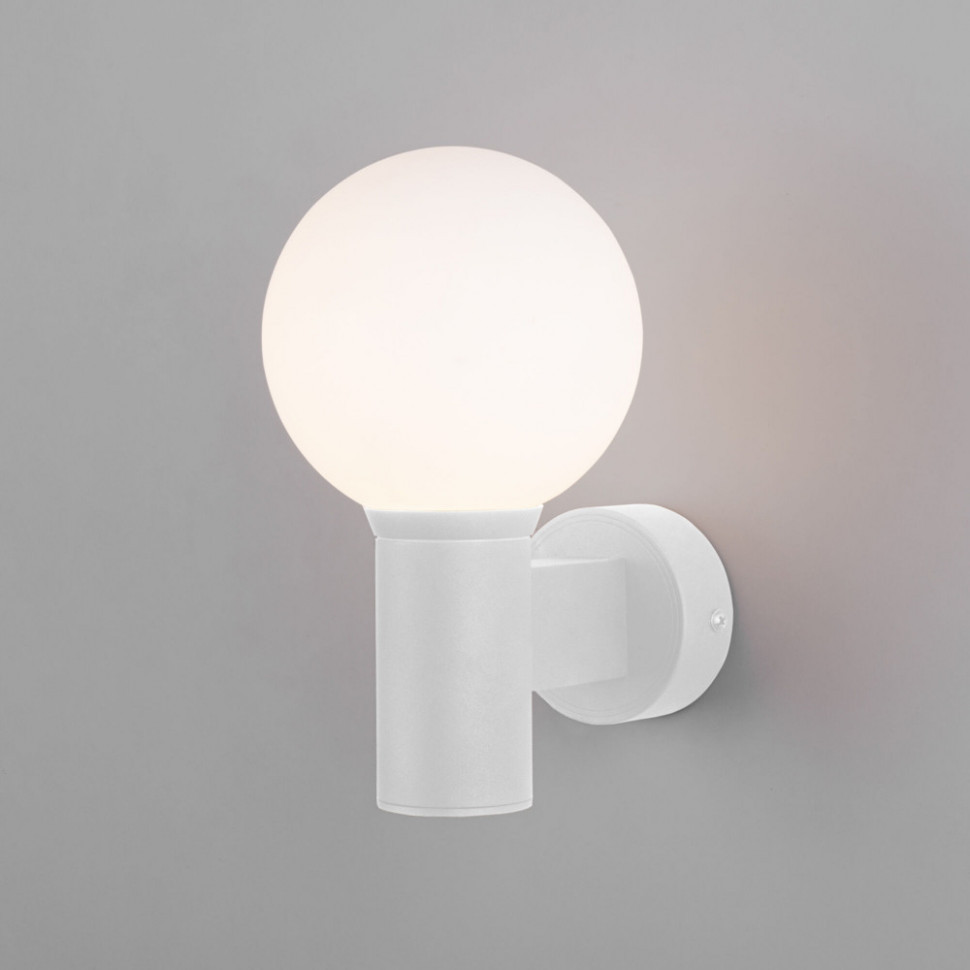 Настенный светильник уличный Sfera 35126/D белый Elektrostandard