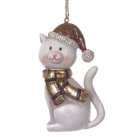Фигурка декоративная подвесная "Кошка",  L5 W4 H9 см, 2в.