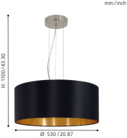 Подвесной светильник Maserlo 31605 Eglo Подвесной светильник Maserlo 31605 Eglo