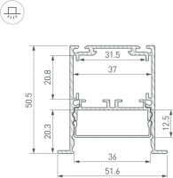 Профиль для светодиодной ленты SL-LINIA 044685 Arlight Профиль для светодиодной ленты SL-LINIA 044685 Arlight