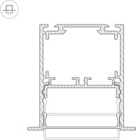 Профиль для светодиодной ленты SL-LINIA 044685 Arlight Профиль для светодиодной ленты SL-LINIA 044685 Arlight