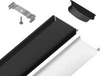 Профиль для светодиодной ленты Illumination GP1600BK Ambrella Профиль для светодиодной ленты Illumination GP1600BK Ambrella