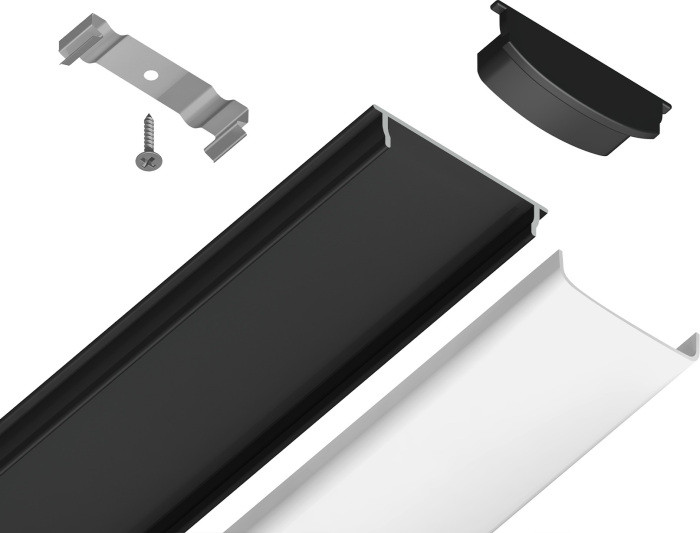 Профиль для светодиодной ленты Illumination GP1600BK Ambrella