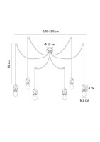 Подвесная люстра Bender A4321SP-6GY Arte Lamp