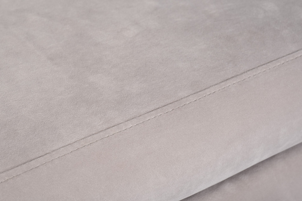 Банкетка с ящиком для хранения велюровая серая