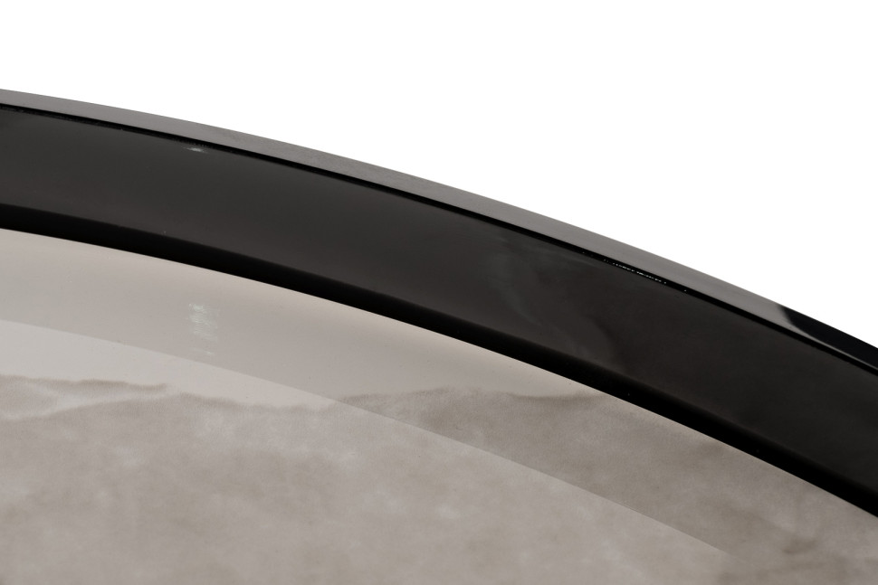 Столик журнальный белый керамогранит/черный хром