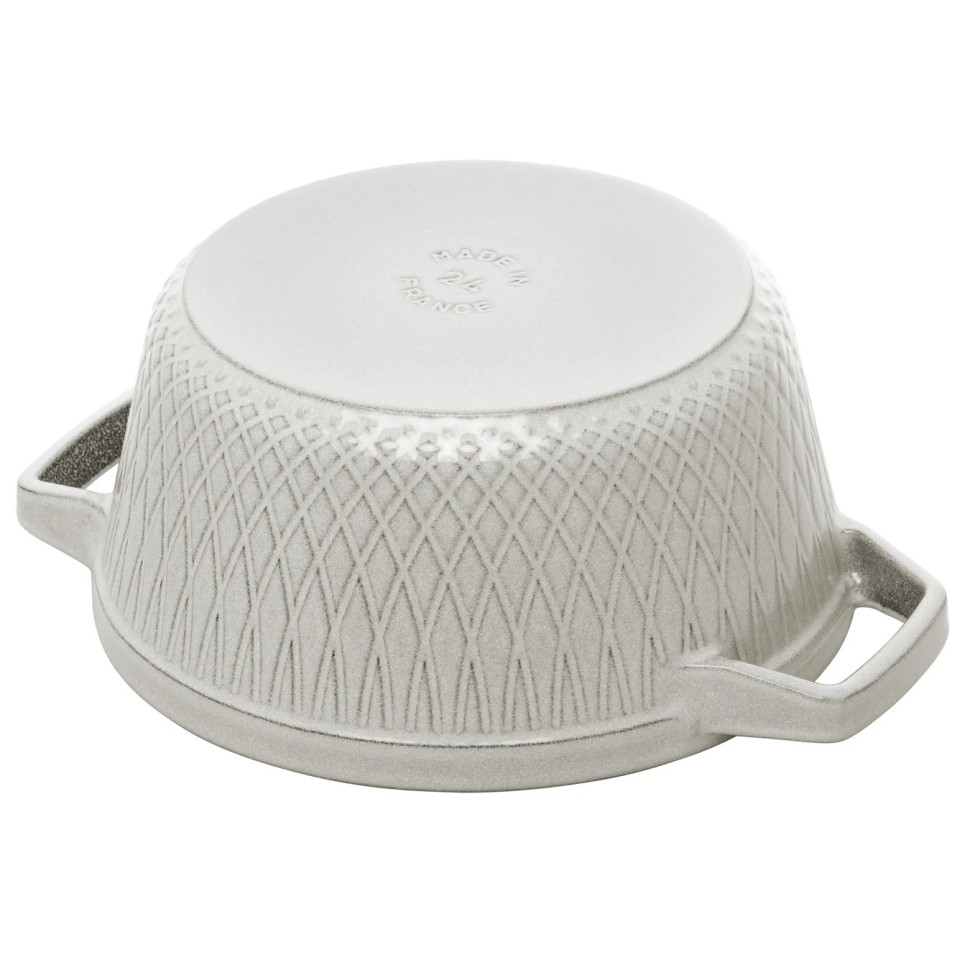 Кокот круглый, 24 см, 4,25 л, белый трюфель