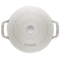 Кокот круглый, 24 см, 4,25 л, белый трюфель