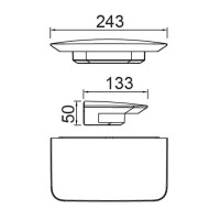 Настенный светильник уличный  W1881S S Oasis Light