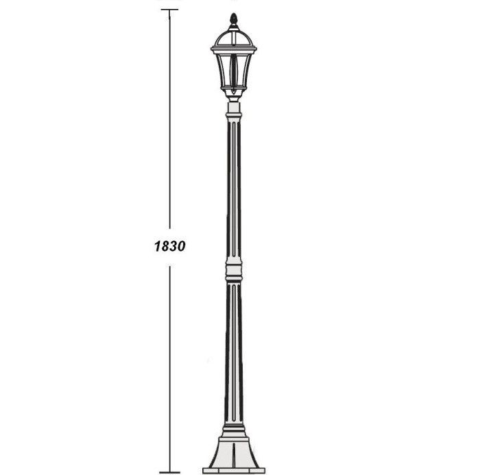 Наземный фонарь  95208S Bl Oasis Light