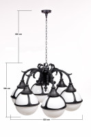 Уличный светильник подвесной GENOVA 88170/6/16 Bl Oasis Light