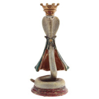 Подсвечник "Змея", L12,5 W13 H29,5 см, 2в.