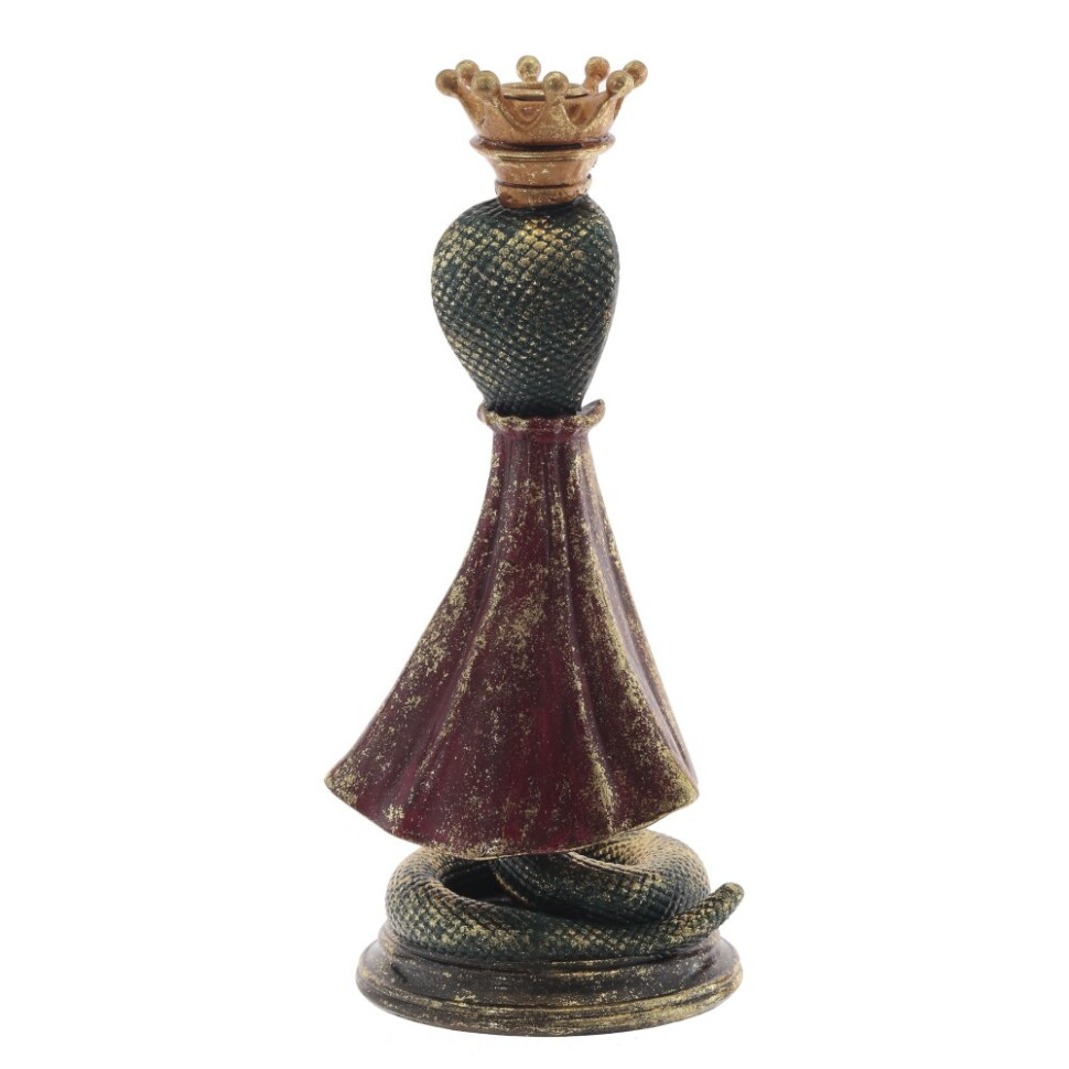 Подсвечник "Змея", L12,5 W13 H29,5 см, 2в.