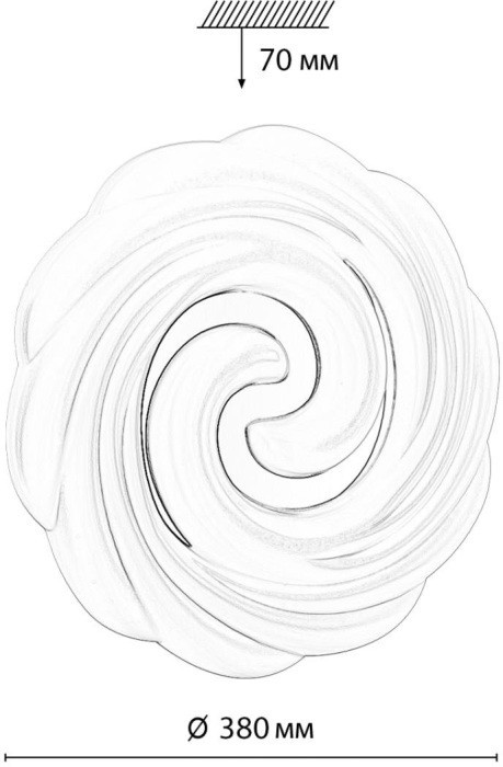 Настенно-потолочный светильник Agap 7675/DL Sonex