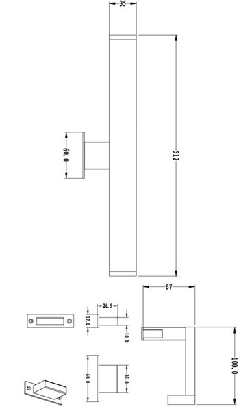 Настенный светильник Louise 687133 Deko-Light