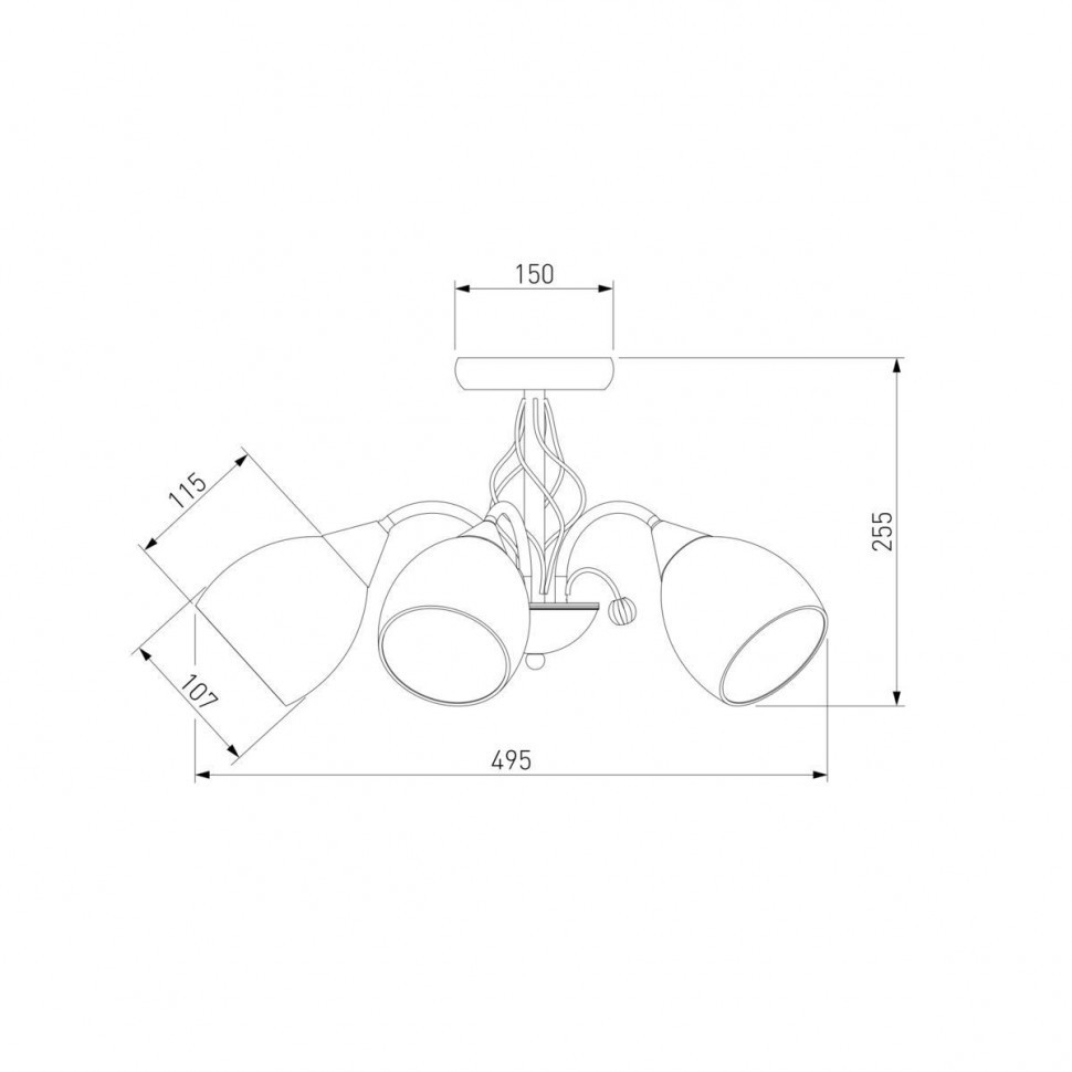 Подвесная люстра Eurosvet 30026/5 хром