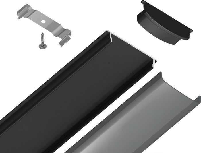 Профиль для светодиодной ленты Illumination GP1600BK/BK Ambrella