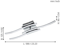 Потолочная люстра Valmora 96326 Eglo