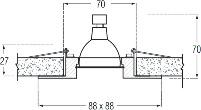 Точечный светильник Metal SA1610.50 Donolux