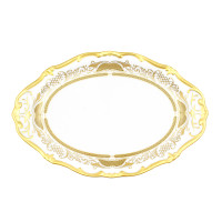 Блюдо овальное 28см."Симфония золотая"