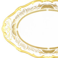Блюдо овальное 28см."Симфония золотая"
