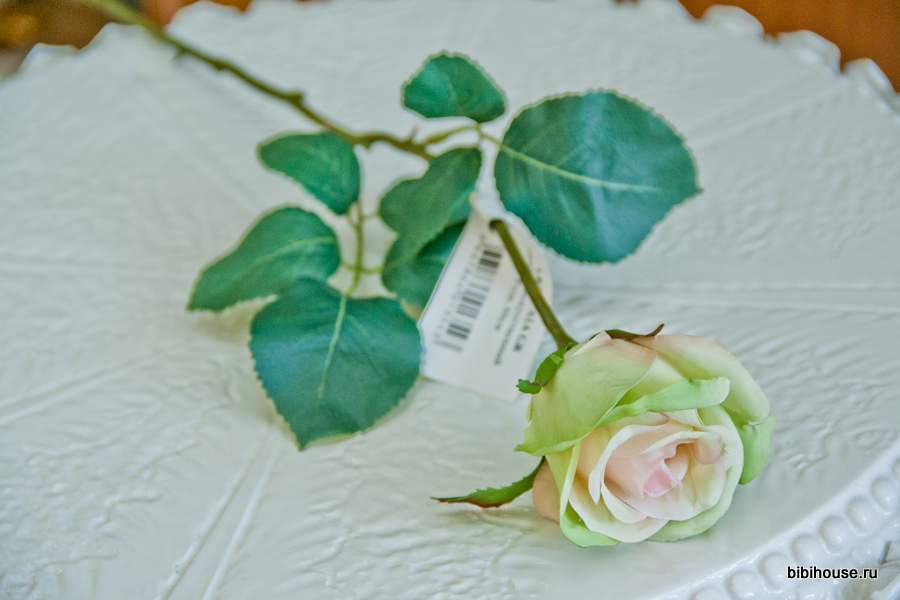 Цветок искусственный 66см. "Роза"