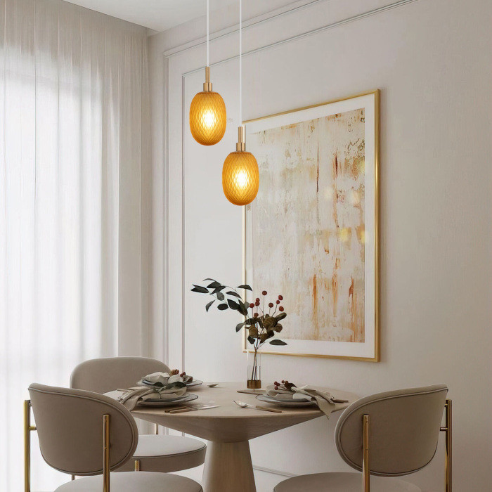 Подвесной светильник Pineapple 50266/1 янтарный Eurosvet