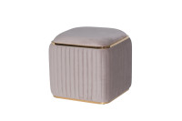 Пуф Glarus велюровый серый Пуф Glarus велюровый серый