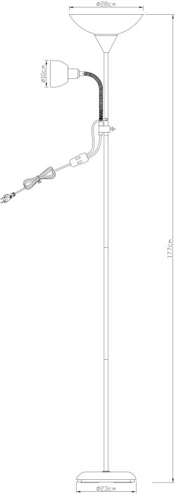 Торшер Duetto A9569PN-2SI Arte Lamp