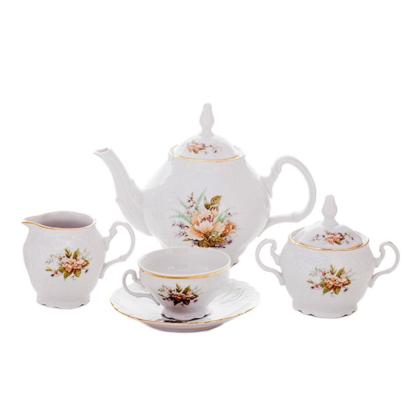 Сервиз чайный 205мл на 6перс.15пред."Дикий Лопух Z023011" Bernadotte