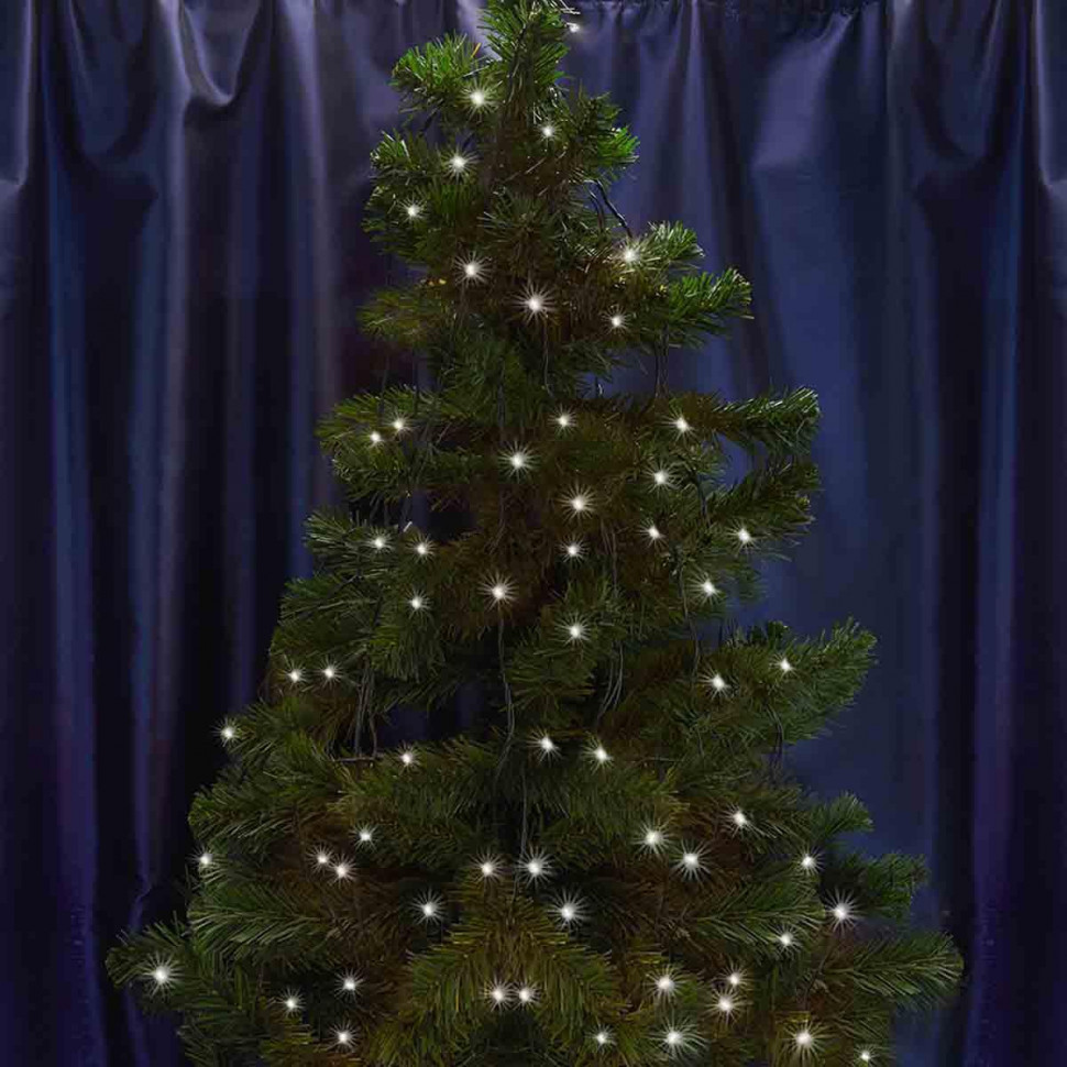 Светодиодная гирлянда Feron 15 веток 230V 5000K холодный белый с мерцанием CL93 32955