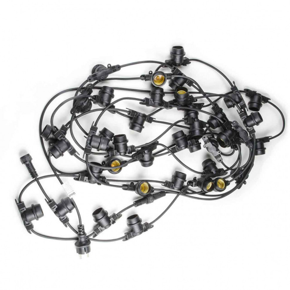 Гирлянда UDL-K110 40/E27/10M IP65 BLACK BELT-LIGHT Uniel