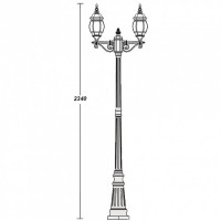 Наземный фонарь  83409SA Gb Oasis Light