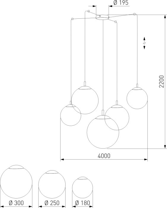 Подвесной светильник Esme 4791 Esme TK Lighting