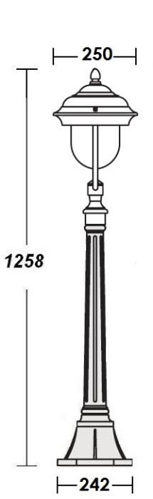 Наземный фонарь MADRID 84307 Bl Oasis Light
