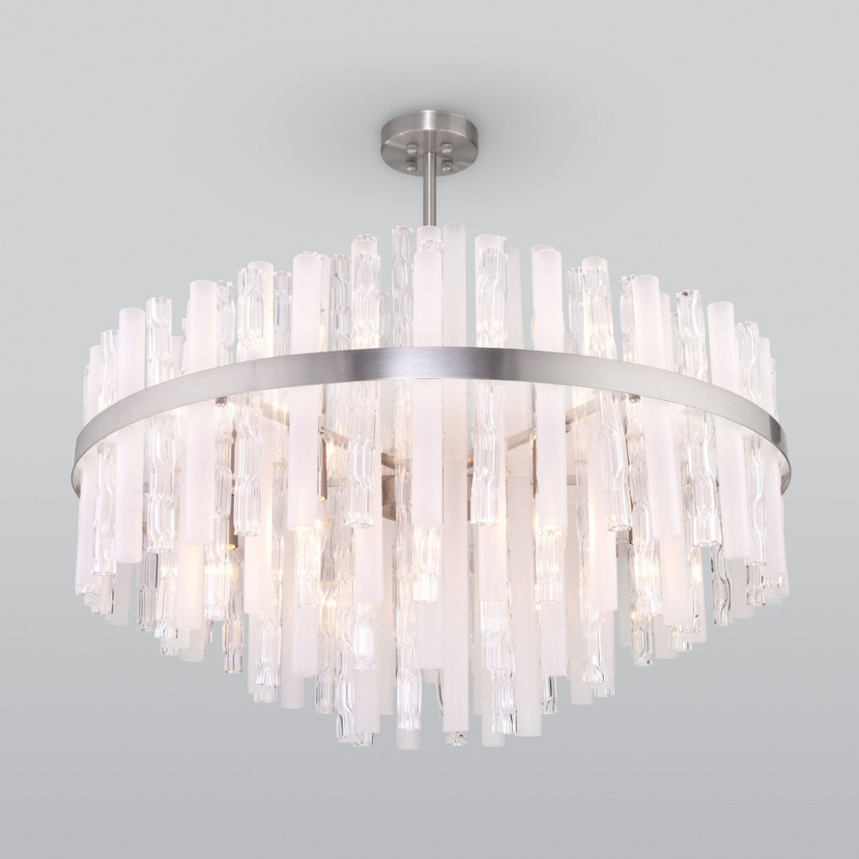 Потолочная люстра Hollis 367/12 Smart никель Bogate's