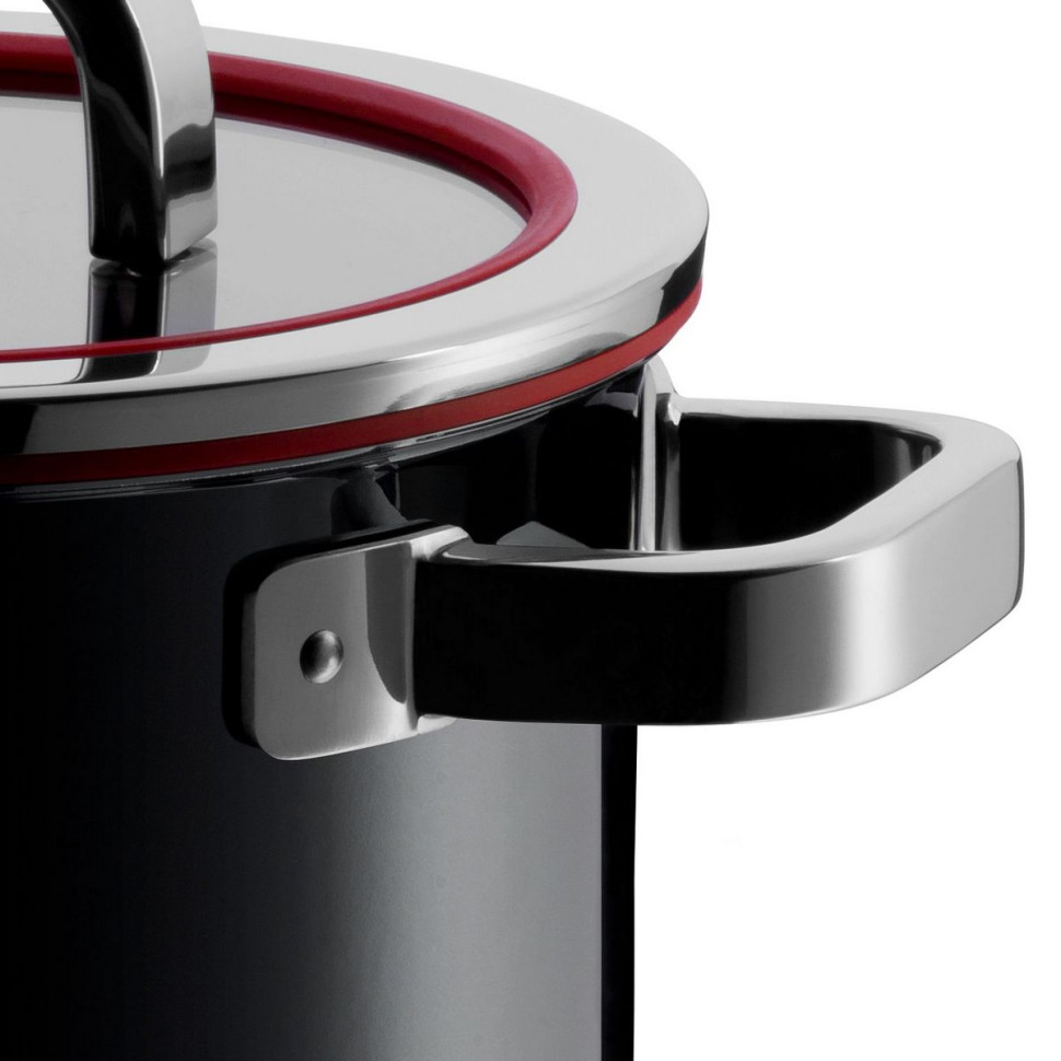 Кастрюля с крышкой 20см.2,4л."Fusiontec" черная