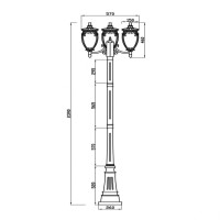 Садово-парковый светильник Maytoni Fleur O414FL-03GB Садово-парковый светильник Maytoni Fleur O414FL-03GB