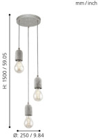 Подвесной светильник Silvares 95523 Eglo Подвесной светильник Silvares 95523 Eglo