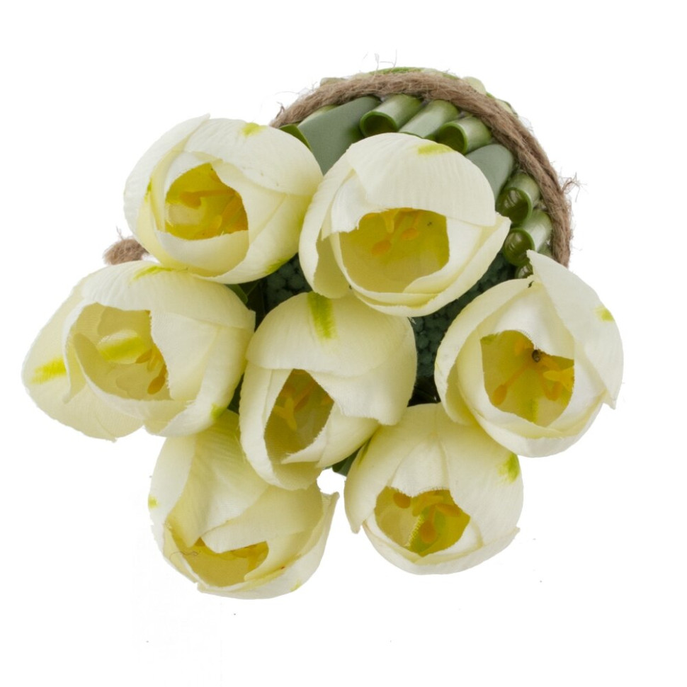 Цветочная композиция "Тюльпан", L8,5 W8,5 H18 см