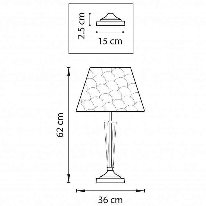 Интерьерная настольная лампа Perla 707911 Lightstar