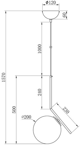 Потолочная люстра K2GP-825BR-S Garda Decor