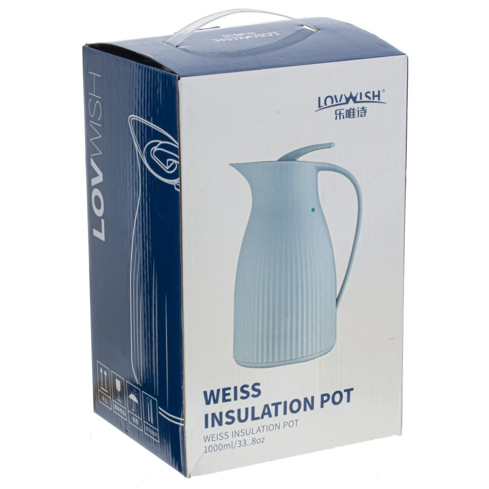 Термос, 1000 мл, L19 W14 H26 см, 2в.