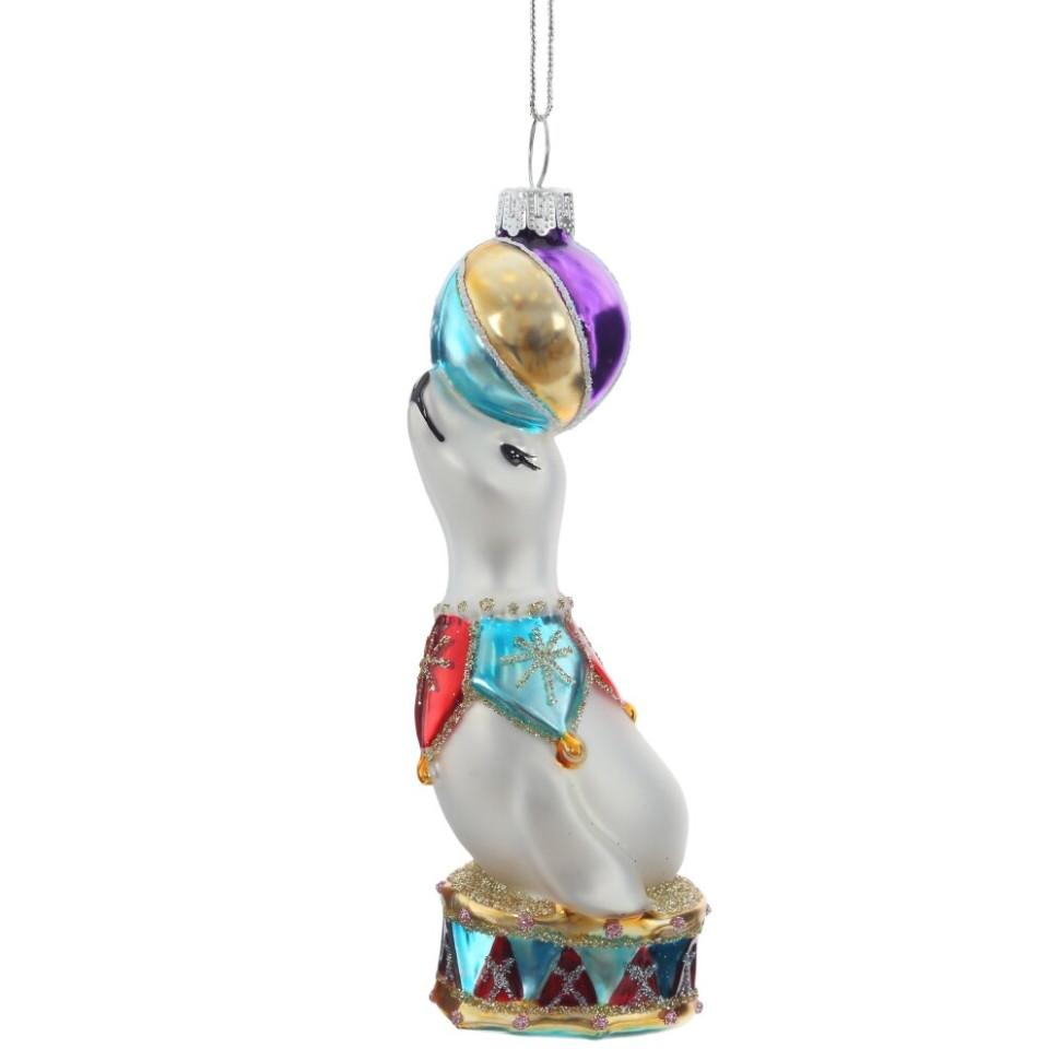 Украшение новогоднее "Морской котик", L4,5 W4,5 H13,5 см