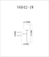 Бра Scrumbel V6042-1W Moderli