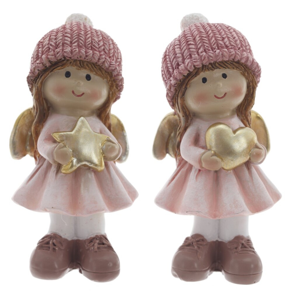 Фигурка декоративная "Ангел", L4,5 W4,5 H9,5 см, 2в.