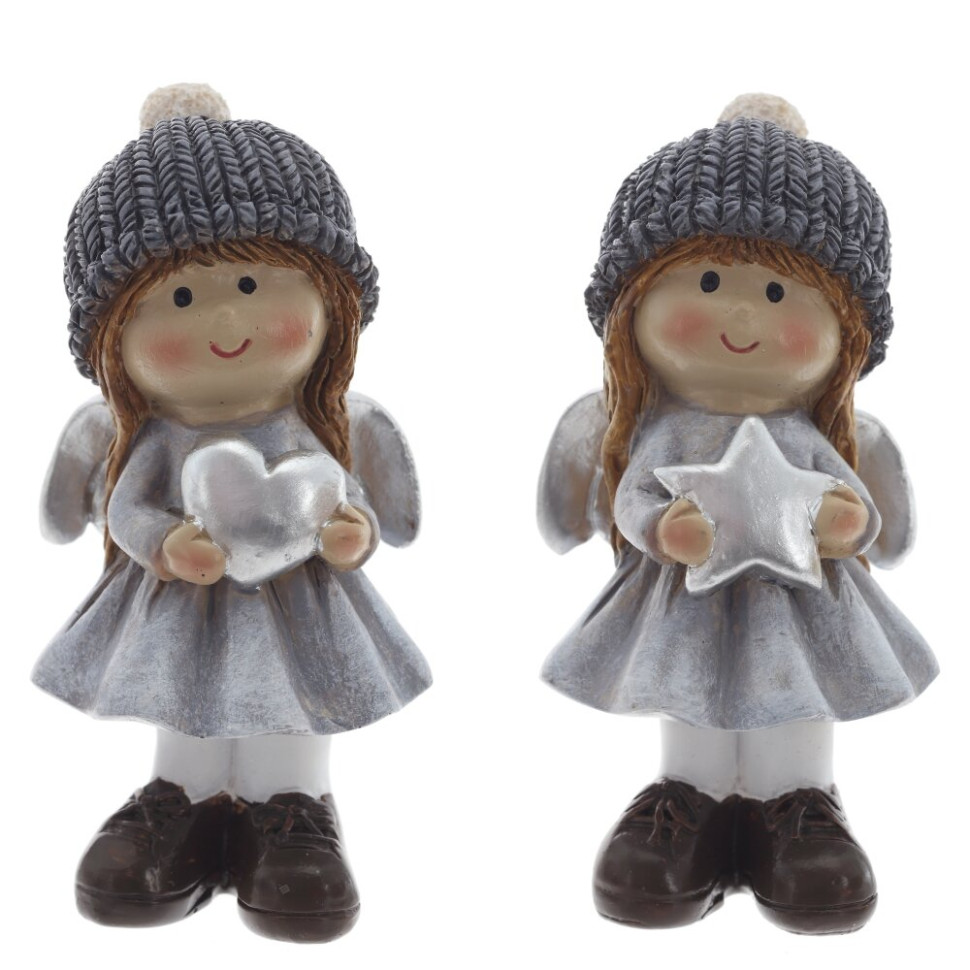 Фигурка декоративная "Ангел", L4,5 W4,5 H9,5 см, 2в.