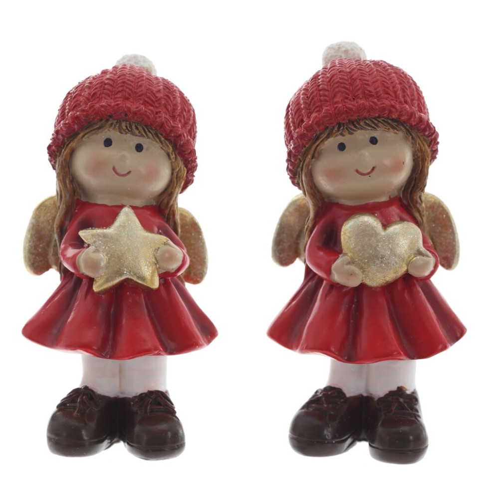 Фигурка декоративная "Ангел", L4,5 W4,5 H9,5 см, 2в.