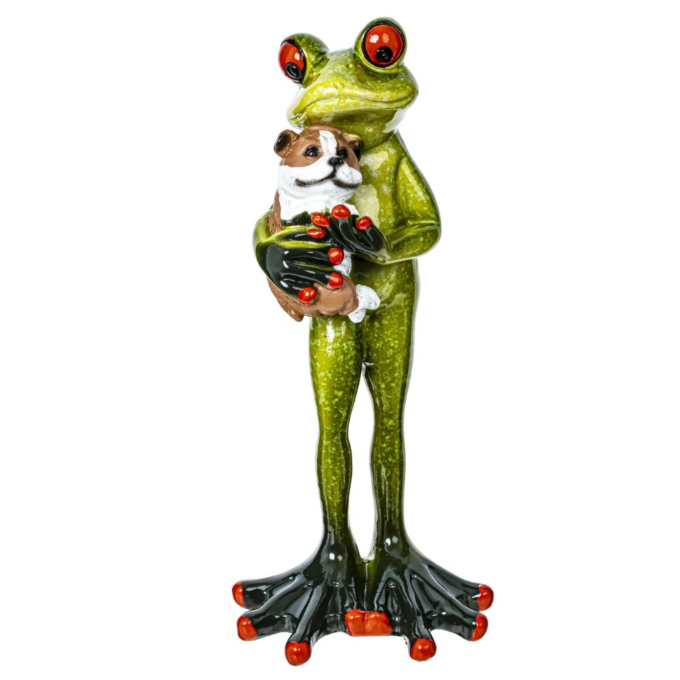 Фигурка декоративная "Лягушка", L7 W5,5 H16 см