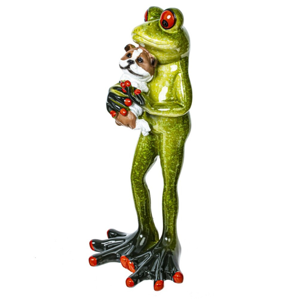 Фигурка декоративная "Лягушка", L7 W5,5 H16 см